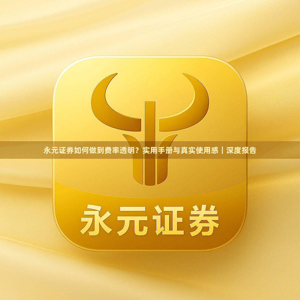 永元证券如何做到费率透明？实用手册与真实使用感｜深度报告